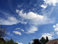 Wolken 05  Cirrus-Wolken und Haufen-Wolken &uuml;ber Lonsee am 11.09.2010.