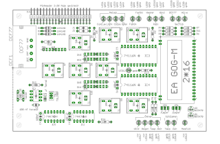 Bestückung für PCB2: Konsolen-Board