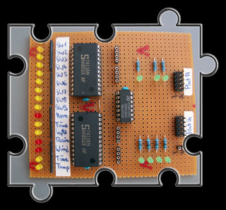 Prototyp LED-Array mit 16 LED's