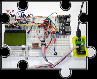 Umsetzung am Experimentiersteckbrett - ATmega8